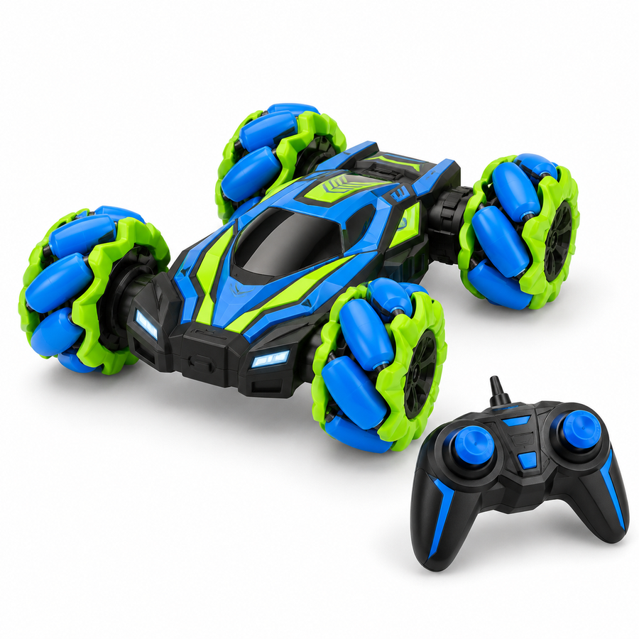 Remote-control stunt car